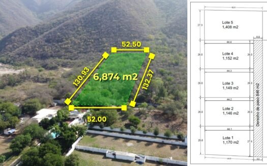 Terreno en VENTA en Los Cristales, Carretera Nacional.
